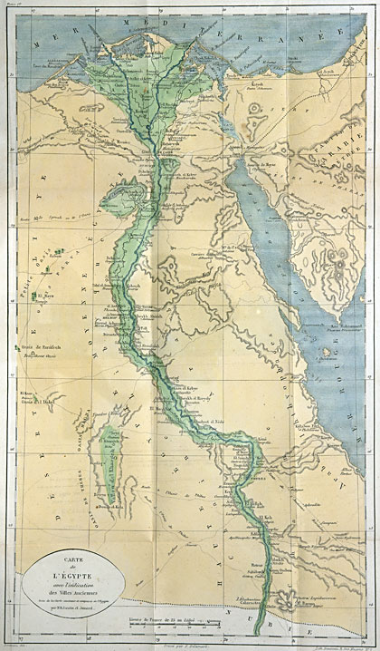 Carte de l’Egypte