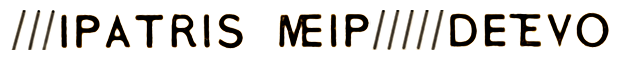 ///I PATRIS MEI P/////DETE VO