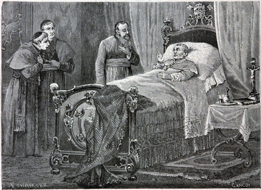 Visita di Mons. Massaja al Papa Gregorio XVI ammalato